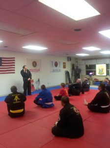Hank speaking in Chicago - at opening of new dojo.