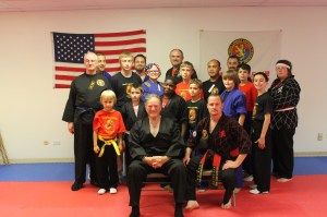 Hank at the opening of Master Moore's dojo in Chicago.